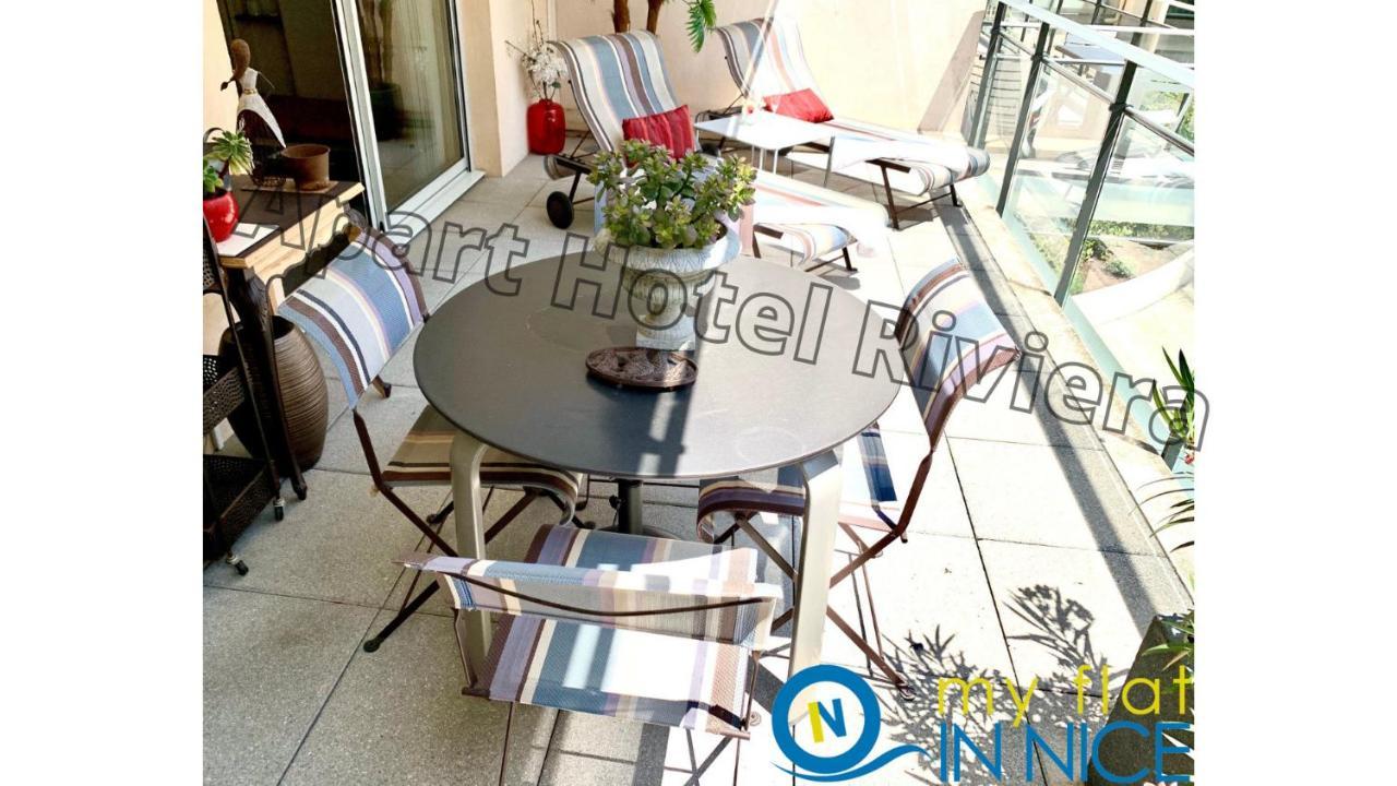 Aparthotel Riviera - Coeur Nice - Grand Superieur Studio Ac - Incroyable Terrasse - Garden View - Terrasse Jardin Pastorelli 1 외부 사진